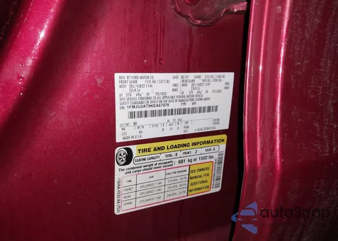 2019 Ford Expedition Limited из США, поврежденный, VIN 1FMJU2AT9KEA67078